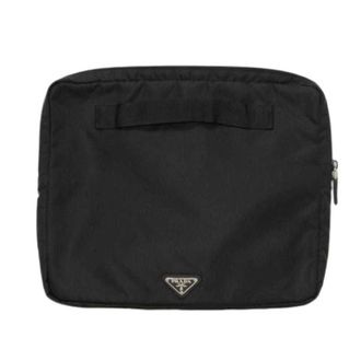 Prada Pre-owned Bags, unisex, Black, Size: ONE SIZE Pre-owned Vintage Nylon Bag