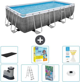 Bestway Piscina Bestway Power Steel Rectangular - 549x274x122 Cm - 8-piezas S526