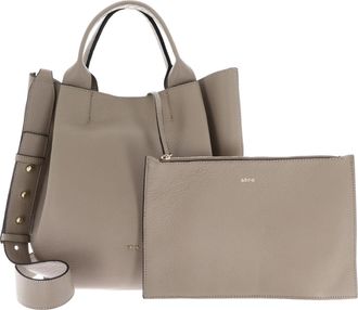 Abro shopper bag Leather Agave Shopper Essential Siena taupe