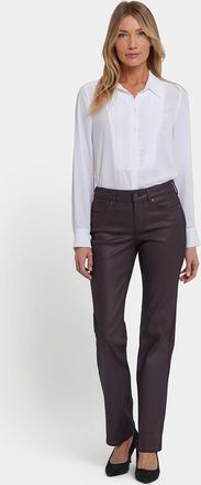 NYDJ Gecoate Marilyn Rechte Jeans | Vijg Gecoat