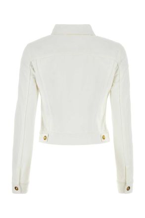 Palm Angels Whiteoffwhite Exterior: Cotton Giubbini Jacket