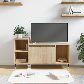 vidaXL Vidaxl - Mueble Para Tv Madera Contrachapada Roble Sonoma 100x35x55 Cm