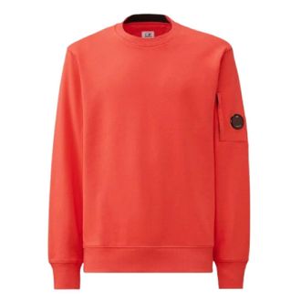 C.P. Company C.p. Company, Heren, Sweatshirts & Hoodies, Oranje, Maat: L Katoen