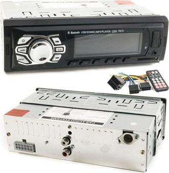 Trade Shop Trade Shop - Bluetooth Car Est&eacute;reo Radio Fm Mp3 Usb Slot Sd Aux Cdx-7613 Con Control Remoto