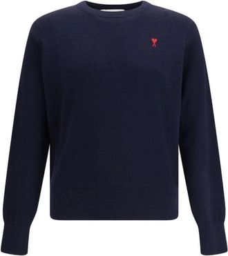 Ami De Coeur Crew Neck Sweater - Heren - Ronde hals truien - Blauw - L - Truien & Vesten