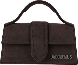 Jacquemus Structured Suede Le Bambino Bag With Adjustable Strap