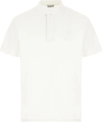 Burberry Klassiek poloshirt - Heren - Polos - Wit - S - Katoen - Tops