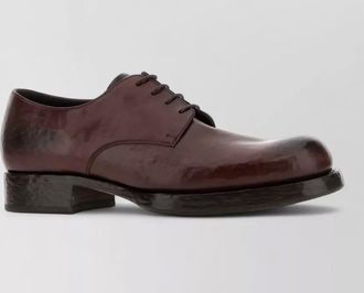 Prada leather derby shoes