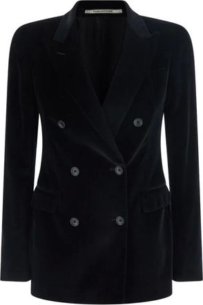 Tagliatore Paris Velvet Jacket - - Jackets - Donna - Nero - S