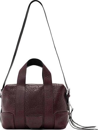 AllSaints Ares Grain M Xbody Cross Body Womens Handbags Port Red, Leather