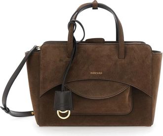 Hidesins Flap M Su&egrave;de Handtas - Dames - Handtassen - Bruin - ONE Size - Su&egrave;de - Tassen