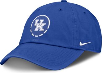 Nike Kentucky Natural Club Nike Mens College Adjustable Hat in Blue | NC014EVNKY-YW8