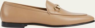 Gucci Jordaan Leather Horsebit Loafers
