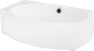 ML Design Lavabo ovalado de cer&aacute;mica pila de esquina ezquierda