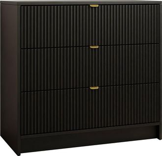 Mirjan24 C&oacute;moda Comfivo Larmire 102, Negro, Con Cajones, N&uacute;mero De Cajones: 0, 75x80x40cm