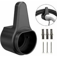 OEM Soporte Para Cargador De Veh&iacute;culos El&eacute;ctricos Tipo 2, De Abs Duradero, Para Montaje En Pared De Coche, Organizador De Cables De Carga Tipo 2 - Negro -