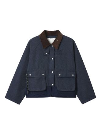 Musium Div. Giacca con colletto a coste - Blu