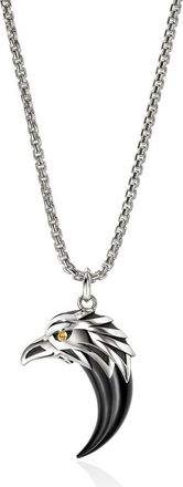 John Hardy Mens Legends Eagle Pendant Necklace in Silver at Nordstrom, Size 22