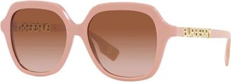 Burberry Vierkante zonnebril Joni Bruin Verloop - unisex - Zonnebrillen - Roze - 55 MM - Accessoires