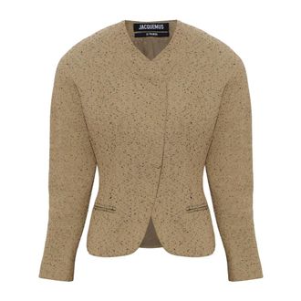Jacquemus Dames, Jassen, Beige, Maat: M Katoen