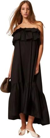 Twinset Donna, Abiti, Nero, S, new