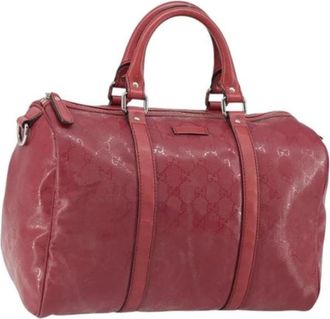 Gucci Pre-owned Handbags, female, Pink, Size: ONE SIZE Pre-owned Plastic Handbag