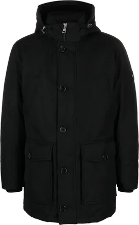 Tommy Hilfiger Rockie duck-down parka - men - Duck Down/Polyurethane/Recycled Polyester/Feather/Polyester - 3XL - Black