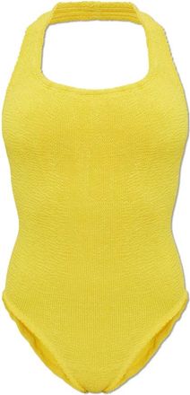 Hunza G Badmode, Dames, Geel, ONE Size, Sandy Badpak uit één stuk