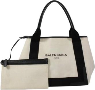 Balenciaga Pre-owned Tote Bags, female, Beige, Size: ONE SIZE Pre-owned Vintage Tote Bag