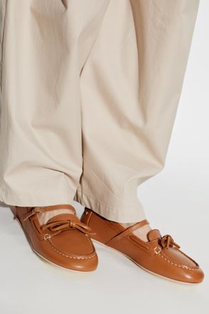 AGL Hoola Hoop Leather Shoes, Womens, Brown