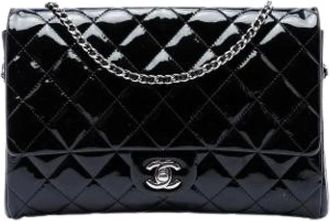 Chanel Pre-owned Borsa a Spalla in Pelle Verniciata Trapuntata Vintage - - Pre-owned - Donna - Nero - ONE SIZE