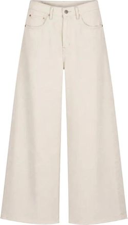 Denimist Teri Wide Leg Jean - Dames - Loose Fit Jeans - Beige - W27 - Katoen - Jeans
