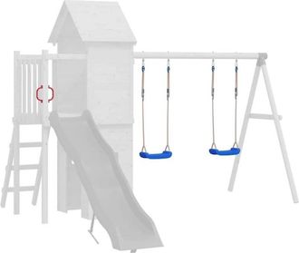 vidaXL Columpios Con Cuerdas 2 Unidades Polietileno Azul 37x15 Cm Vidaxl