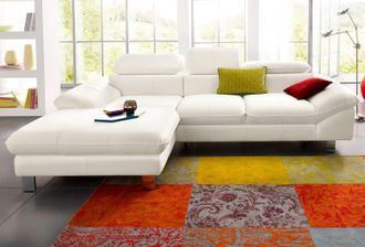 Cotta Ecksofa »Driver L-Form« mit Kopfteilverstellung, wahlweise mit Bettfunktion & Bettkasten