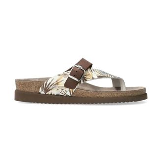 Mephisto Comfort Teenslipper - Dames - Slippers - Bruin - 35 EU - Leer - Schoenen
