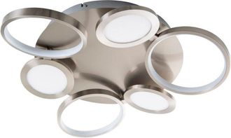 N&auml;ve Naeve Stelari L&aacute;mpara De Techo Led Semiempotrada Integrada De 56 Cm Regulable En Acero Inoxidable 2800 K