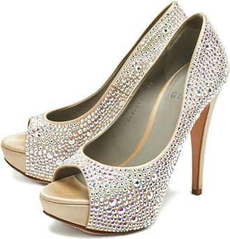 Gina Pumps con cristalli 130mm - Toni neutri