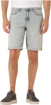 Calvin Klein Heren, Korte broeken, Blauw, Maat: W36 Denim