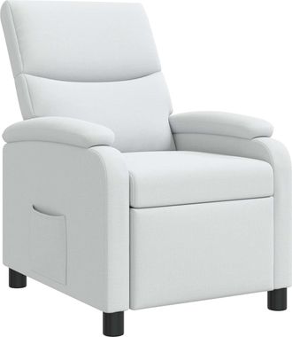vidaXL Recliner Blanco Tela Vidaxl