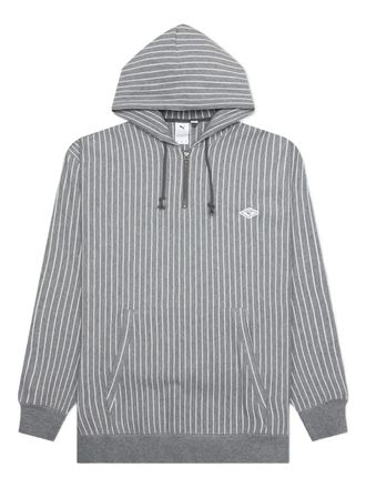Puma X Nanamica striped hoodie - Grey