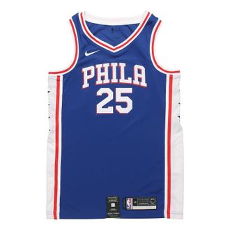 Nike NBA Retro Basketball Jersey/Vest SW Fan Edition Philadelphia 76ers Simmons 2 No. 5 Blue CJ7678-497
