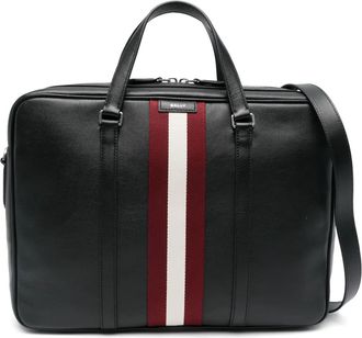 Bally Aktetas met streepdetail - Zwart