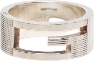 Gucci Silver Silver 925 Band Ring (Pre-Owned)