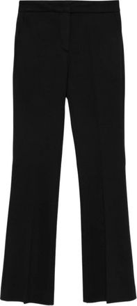 Via Masini 80 Broeken, Dames, Zwart, S, Zwarte rechte broek met zakken