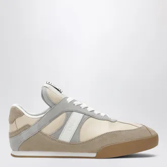 Chlo&eacute; Kick sneakers in leather and suede in dove grey