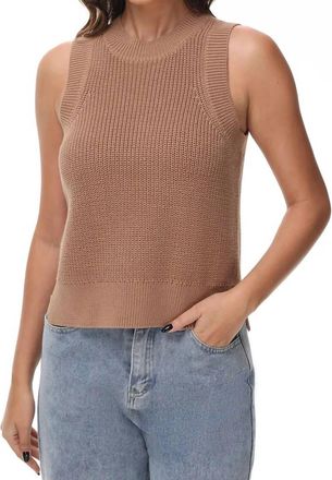 525 america Demi High Neck Tank Top In Cinnamon