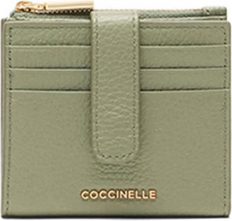 Coccinelle Portacarte con zip - Verde