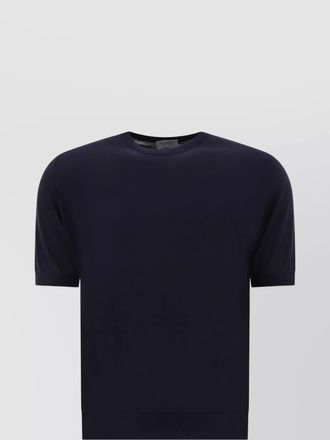 John Smedley crew neck plain design short sleeves