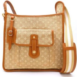 Louis Vuitton Pre-owned Cross Body Bags, female, Beige, Size: ONE SIZE Pre-owned Vintage Canvas Cross Body Bag