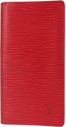 Louis Vuitton Epi Red Color Epi Leather Long Bill Wallet (Bi-Fold) (Pre-Owned)